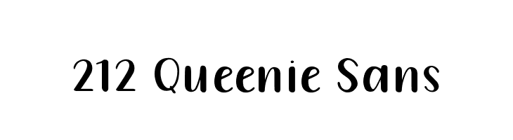 212 Queenie Sans  नि: शुल्क फ़ॉन्ट्स डाउनलोड