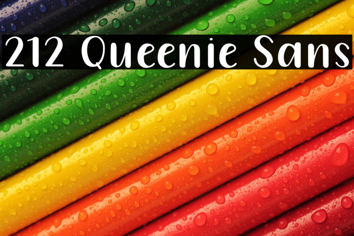 212 Queenie Sans Example 1