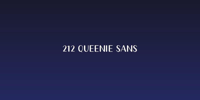212 Queenie Sans Social Header