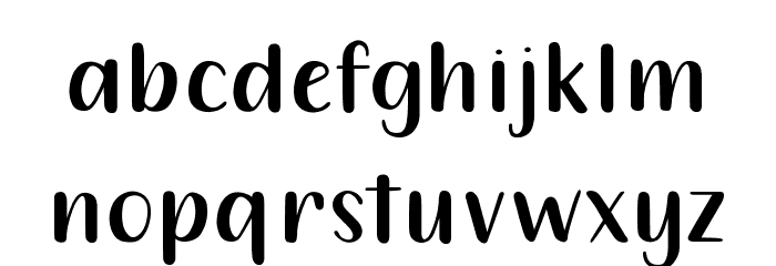 212 Queenie Sans Font LOWERCASE