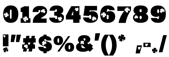 212 Saint Paddy Demo Font OTHER CHARS