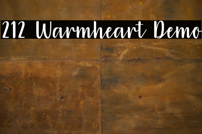 212 Warmheart Demo Example 3