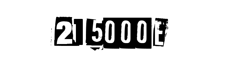 215000E Font