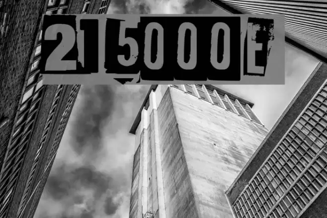 215000E フォント examples