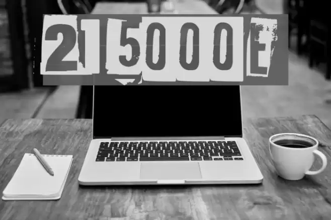 215000E フォント examples