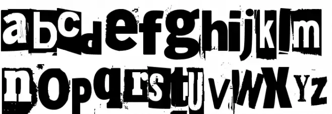 215000E Font LOWERCASE
