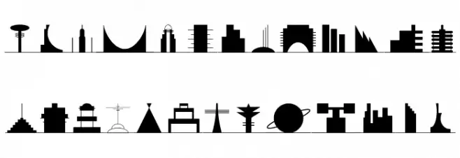 21st Century Skyline JL Caratteri MAIUSCOLE