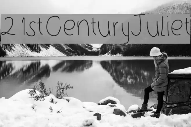 21stCenturyJuliet Font examples