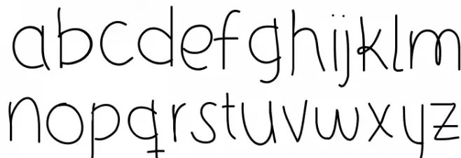 21stCenturyJuliet خط أحرف صغيرة