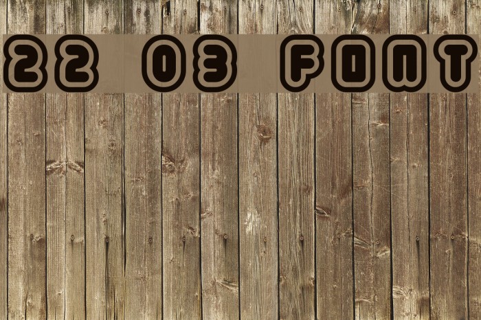 22 03 Font examples