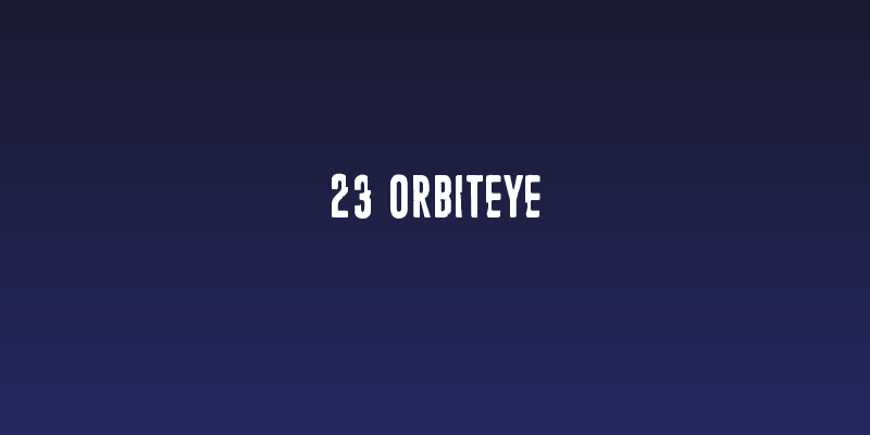 23 Orbiteye Social Header