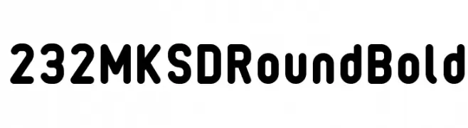 232MKSDRoundBold  les polices de caractères gratuit tlcharger