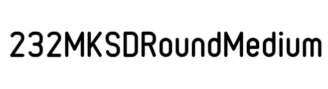 232MKSDRoundMedium  les polices de caractères gratuit tlcharger