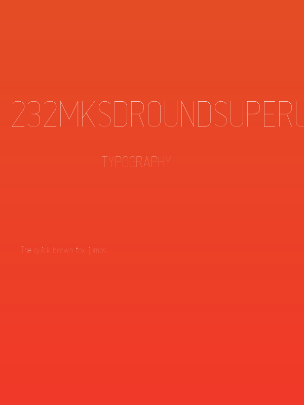 232MKSDRoundSuperUltraLight Poster