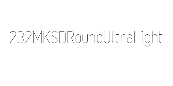 232MKSDRoundUltraLight Logo