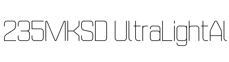 235MKSD UltraLightAl  baixar fontes gratis