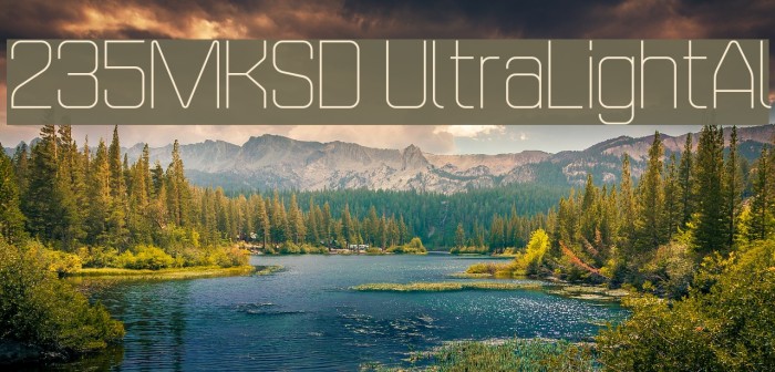 235MKSD UltraLightAl Example 2