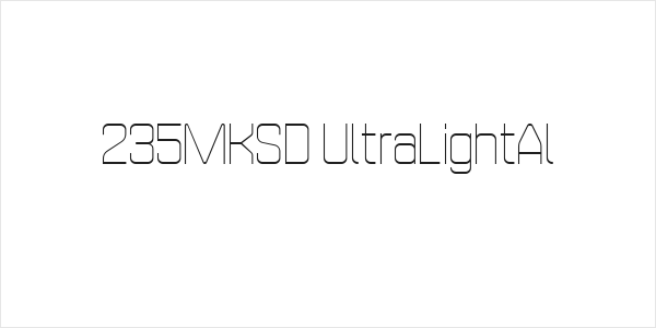 235MKSD UltraLightAl Logo