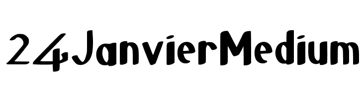 24 Janvier Medium Font