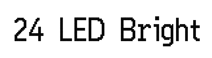 24 LED Bright Font