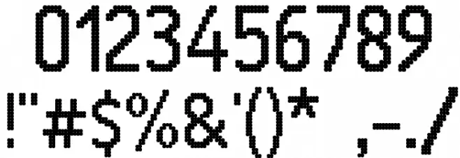 24 LED Bright Font Alte caractere