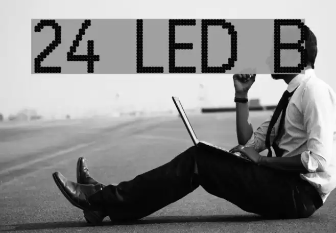 24 LED Bright Font examples