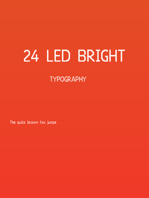 24 LED Bright Poster