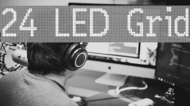 24 LED Grid Fonte examples