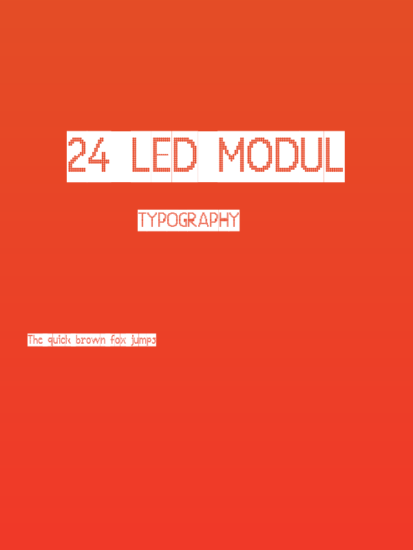 24 LED Modul Poster
