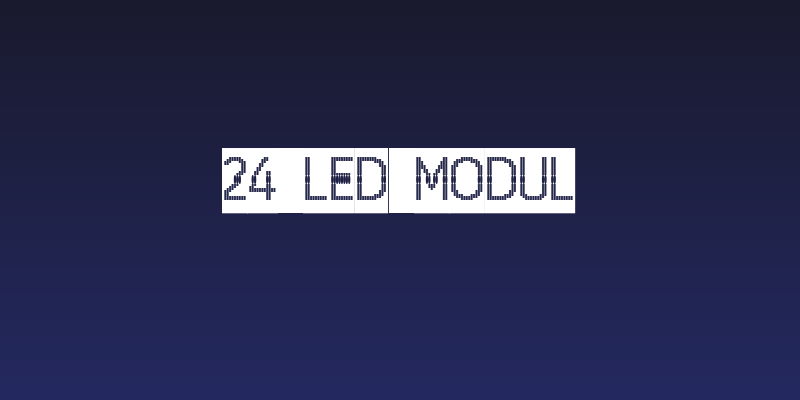 24 LED Modul Social Header