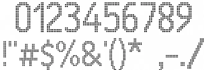 24 LED Font OTHER CHARS