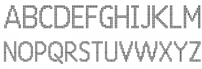 24 LED Schriftart Groß