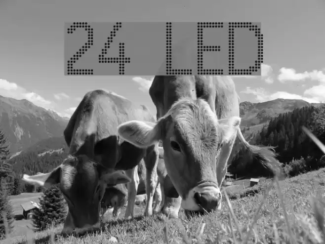 24 LED Font examples