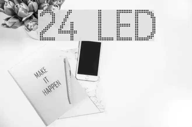 24 LED Font examples