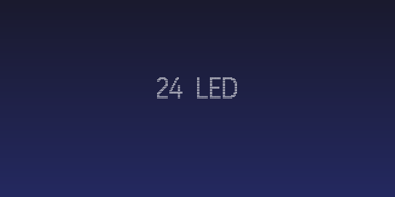 24 LED Social Header