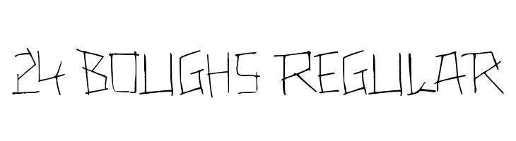 24 boughs Regular Font