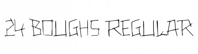 24 boughs Regular  Descarca Fonturi Gratis