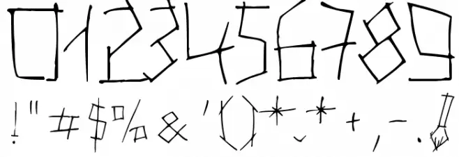 24 boughs Regular Font Alte caractere