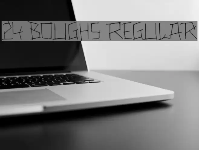 24 boughs Regular Font examples