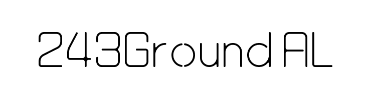243Ground AL  Free Fonts Download