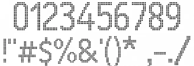 24LED Font Alte caractere