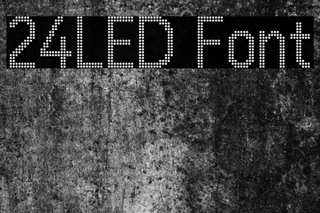 24LED Font examples