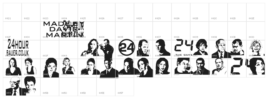 24hourbauer Character Map
