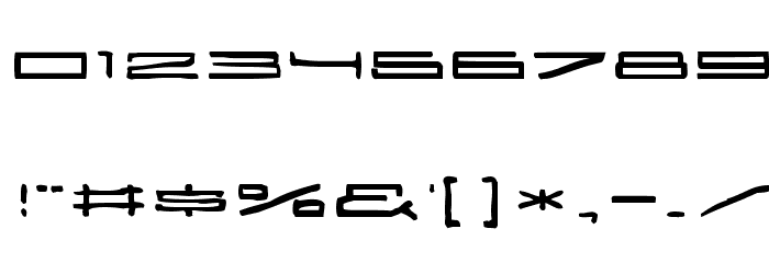 25000 Font OTHER CHARS
