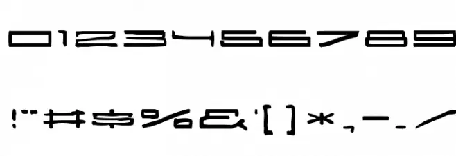 25000 Font OTHER CHARS