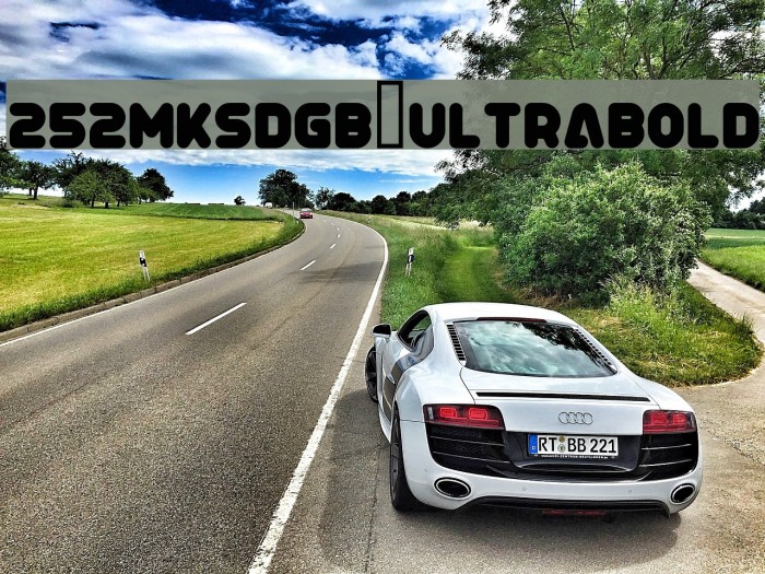 252MKSDGB UltraBold Example 1