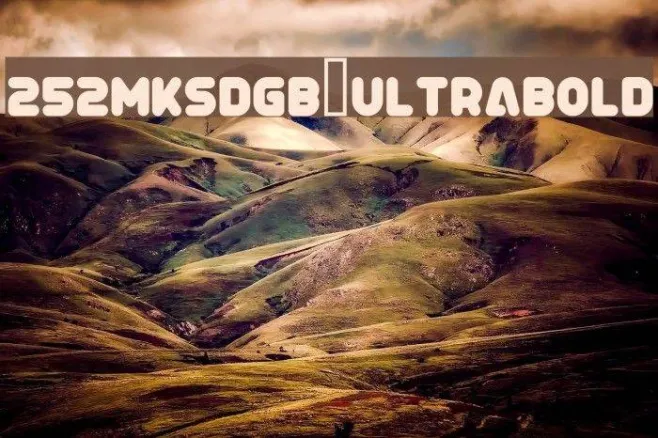 252MKSDGB UltraBold Example 3