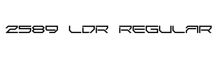 2589 LDR Regular  フリーフォントのダウンロード