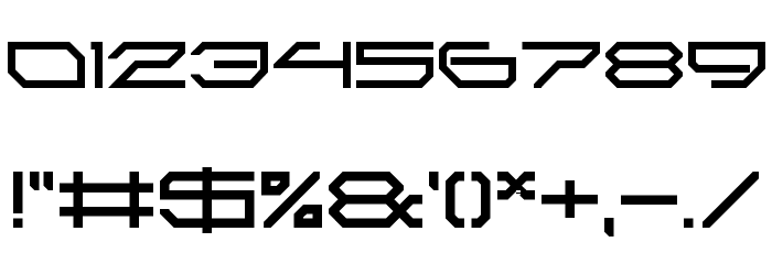 2589 LDR Regular Font OTHER CHARS