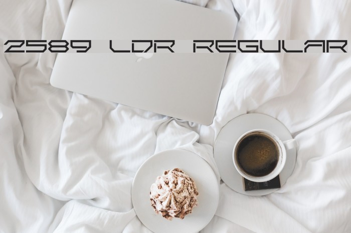 2589 LDR Regular Font examples